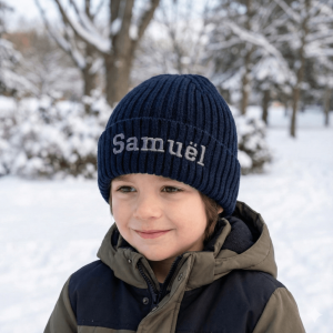 Kindermuts met naam geborduurd
